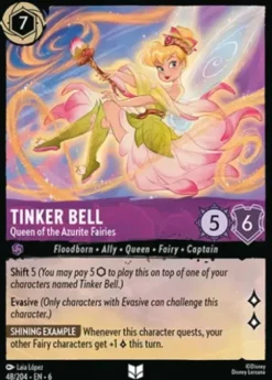 Tinker Bell, Queen of the Azurite Fairies (foil) - Azurite Sea