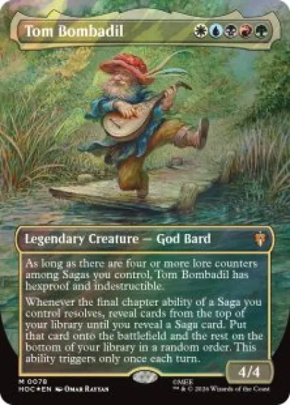 Tom Bombadil (#78) (surge foil) (borderless) - The Hobbit Eternal