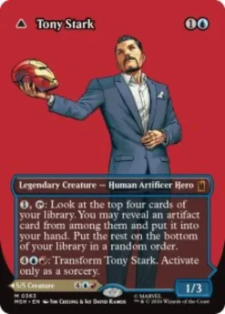 Tony Stark (#363) (borderless) - Marvel Super Heroes Varianten