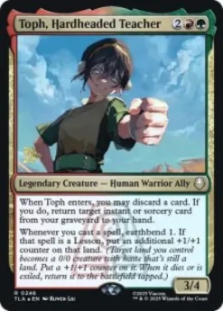 Toph, Hardheaded Teacher (foil) - Avatar: The Last Airbender Prerelease Promo's