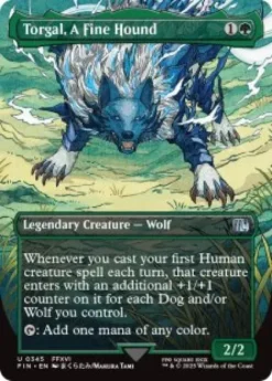 Torgal, A Fine Hound (#345) (foil) (borderless) - Final Fantasy Varianten