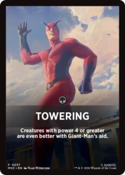 Towering front card - Marvel Super Heroes Commander