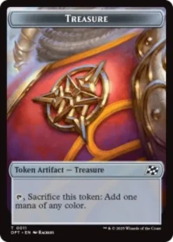Treasure token (foil) - Aetherdrift