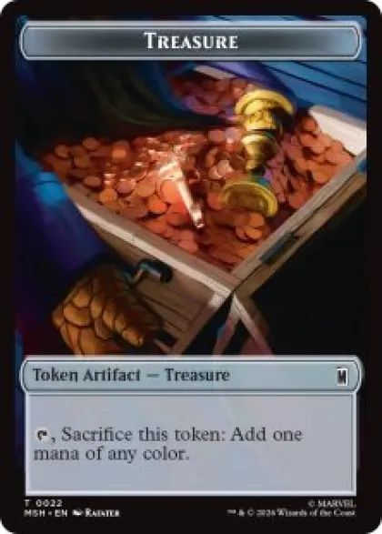 Treasure token (#22) (foil) - Marvel Super Heroes