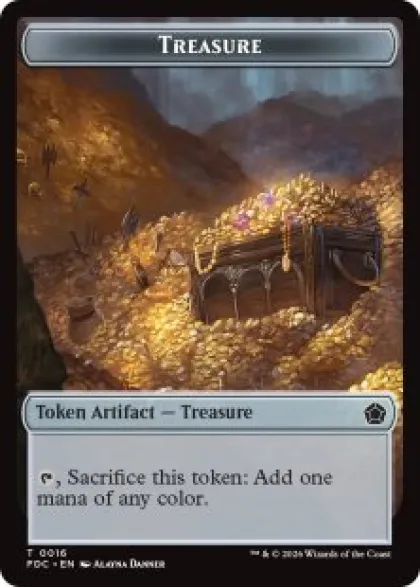 Treasure token - Foundations Commander Decks
