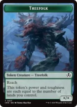 Treefolk Token (foil) (*/*) - Innistrad Remastered