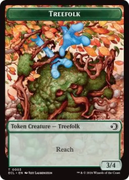 Treefolk token (foil) (3/4) - Lorwyn Eclipsed