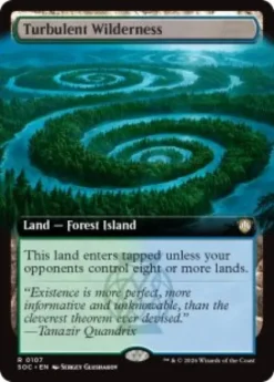 Turbulent Wilderness (extended art) - Secrets of Strixhaven Commander Varianten