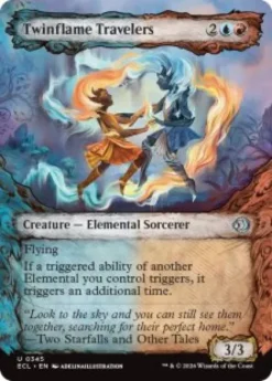 Twinflame Travelers (foil) (showcase) - Lorwyn Eclipsed Varianten