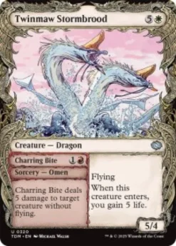 Twinmaw Stormbrood (foil) (showcase) - Tarkir: Dragonstorm Varianten