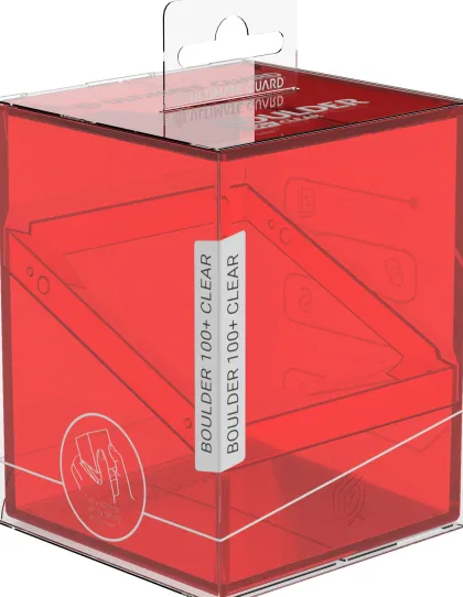 Ultimate Guard - Boulder Deck Case 100+ Clear: Ruby