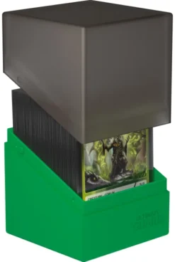Ultimate Guard Boulder Deck Case 100+ SYNERGY Black/Green