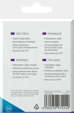 Ultimate Guard Card Dividers: White (10 stuks)