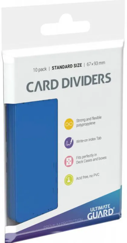 Ultimate Guard Card Dividers: Blue (10 stuks)