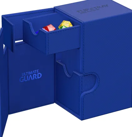Ultimate Guard Flip'n'Tray Deck Case 80+ XenoSkin Monocolor Blue