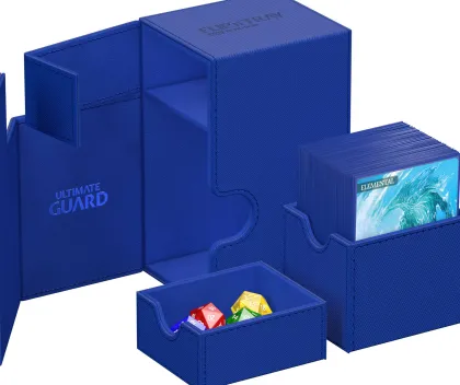 Ultimate Guard Flip'n'Tray Deck Case 80+ XenoSkin Monocolor Blue