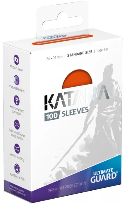 Ultimate Guard Katana Sleeves: Orange (100 stuks)