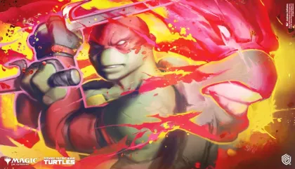 Ultimate Guard Magic: The Gathering - Teenage Mutant Ninja Turtles Stitched Edge Playmat: Raphael's Technique
