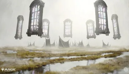 Ultimate Guard Magic: The Gathering - Duskmourn: House of Horror Stitched Edge Playmat: Abandoned Campground