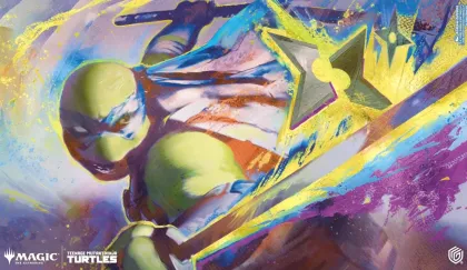 Ultimate Guard Magic: The Gathering - Teenage Mutant Ninja Turtles Stitched Edge Playmat: Leonardo's Technique