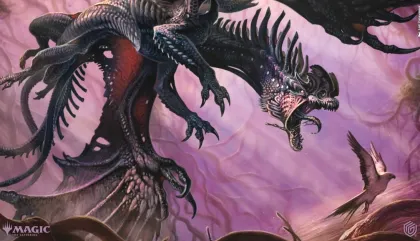Ultimate Guard Magic: The Gathering - Tarkir: Dragonstorm Stitched Edge Playmat: Feral Deathgorger