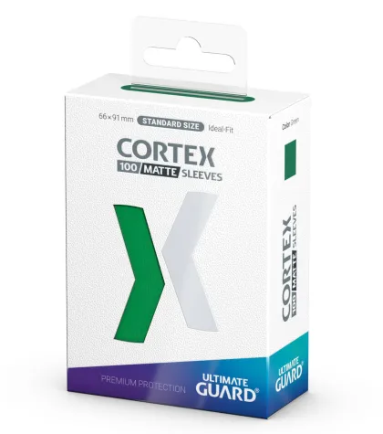 Ultimate Guard Matte Cortex Sleeves: Green (100 stuks)
