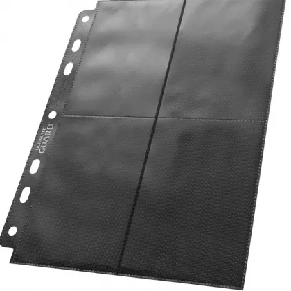 Ultimate Guard - 8-Pocket Compact Pages Side Loading: Black (10 stuks)