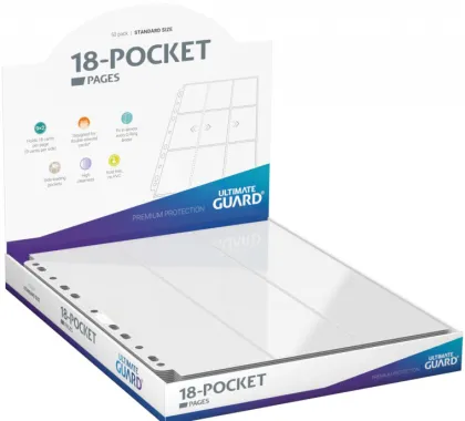 Ultimate Guard - 18 Pocket Pages Side Loading: White (50 stuks)