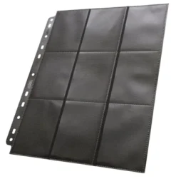 Ultimate Guard - 18 Pocket Pages Side Loading: Black (50 stuks)