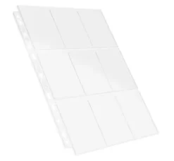 Ultimate Guard - 9-Pocket Pages Top Loading: Clear (100 stuks)
