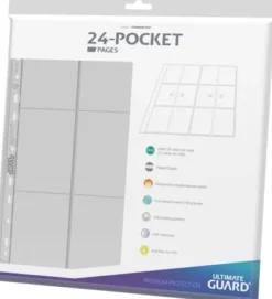 Ultimate Guard - 24-Pocket QuadRow Pages Side Loading: Clear (10 stuks)