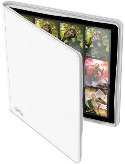 Ultimate Guard - QuadRow Zipfolio 480 24-Pocket XenoSkin: White