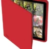 Ultimate Guard - QuadRow Zipfolio 480 24-Pocket XenoSkin: Red