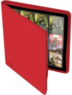 Ultimate Guard - QuadRow Zipfolio 480 24-Pocket XenoSkin: Red
