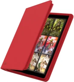 Ultimate Guard - QuadRow Zipfolio 480 24-Pocket XenoSkin: Red