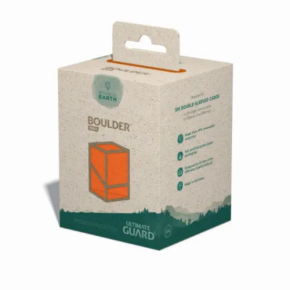 Ultimate Guard Return to Earth Boulder Deck Case 100+ Orange