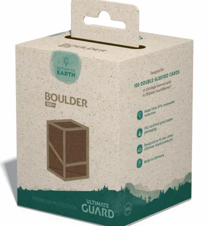 Ultimate Guard Return to Earth Boulder Deck Case 100+ Brown