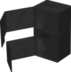 Ultimate Guard Twin Flip'n'Tray Deck Case 200+ XenoSkin Monocolor Black