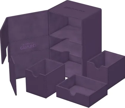 Ultimate Guard Twin Flip'n'Tray Deck Case 160+ XenoSkin Monocolor Purple