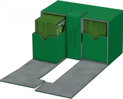 Ultimate Guard Twin Flip'n'Tray Deck Case 160+ XenoSkin Green