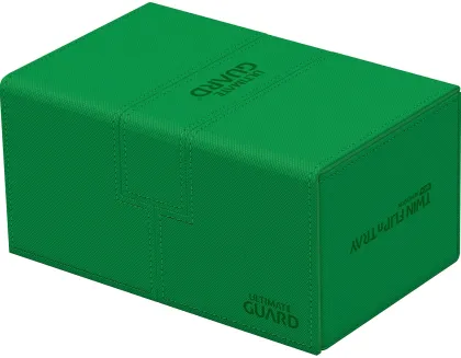 Ultimate Guard Twin Flip'n'Tray Deck Case 160+ XenoSkin Monocolor Green