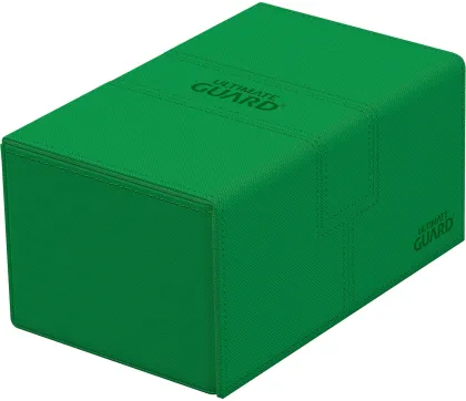 Ultimate Guard Twin Flip'n'Tray Deck Case 160+ XenoSkin Monocolor Green