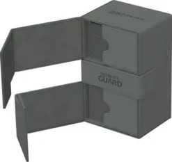 Ultimate Guard Twin Flip'n'Tray Deck Case 160+ XenoSkin Monocolor Grey