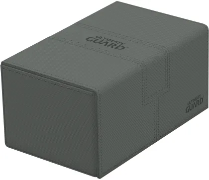 Ultimate Guard Twin Flip'n'Tray Deck Case 160+ XenoSkin Monocolor Grey
