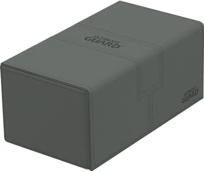 Ultimate Guard Twin Flip'n'Tray Deck Case 200+ XenoSkin Monocolor Grey