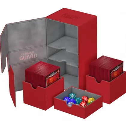Ultimate Guard Twin Flip'n'Tray Deck Case 200+ XenoSkin Red