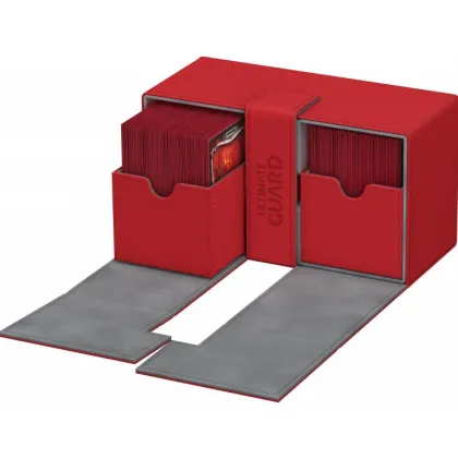 Ultimate Guard Twin Flip'n'Tray Deck Case 200+ XenoSkin Red