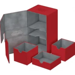 Ultimate Guard Twin Flip'n'Tray Deck Case 200+ XenoSkin Red