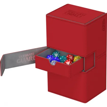 Ultimate Guard Twin Flip'n'Tray Deck Case 200+ XenoSkin Red