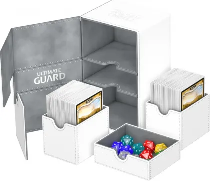 Ultimate Guard Twin Flip'n'Tray Deck Case 160+ XenoSkin White